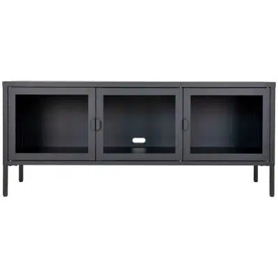 Brisbane TV-meubel - Zwart - 130x40x55 cm