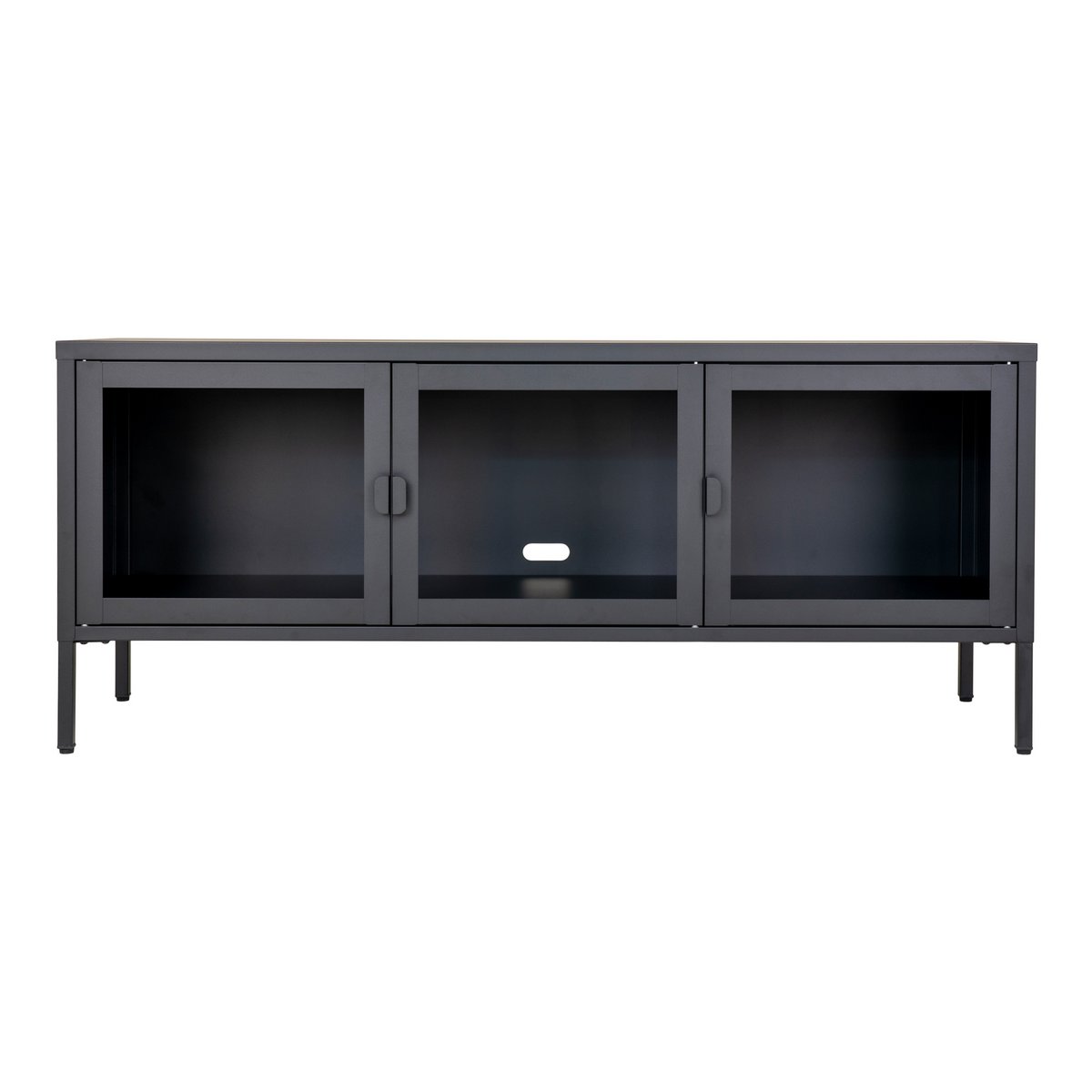 Brisbane TV-meubel - Zwart - 130x40x55 cm 1 Brisbane TV-meubel - Zwart - 130x40x55 cm