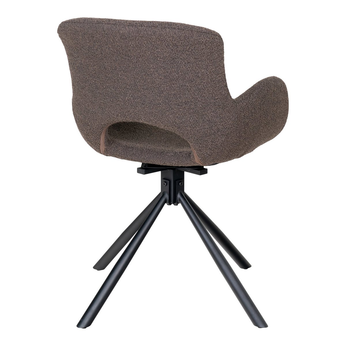Amorim Eetkamerstoel - Grijs Bouclé - Draaivoet - Set van 2 4 Amorim Eetkamerstoel - Grijs Bouclé - Draaivoet - Set van 2