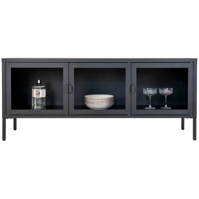 Brisbane TV-meubel - Zwart - 130x40x55 cm