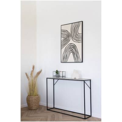 Vita Consoletafel - zwart - 110x26x80cm