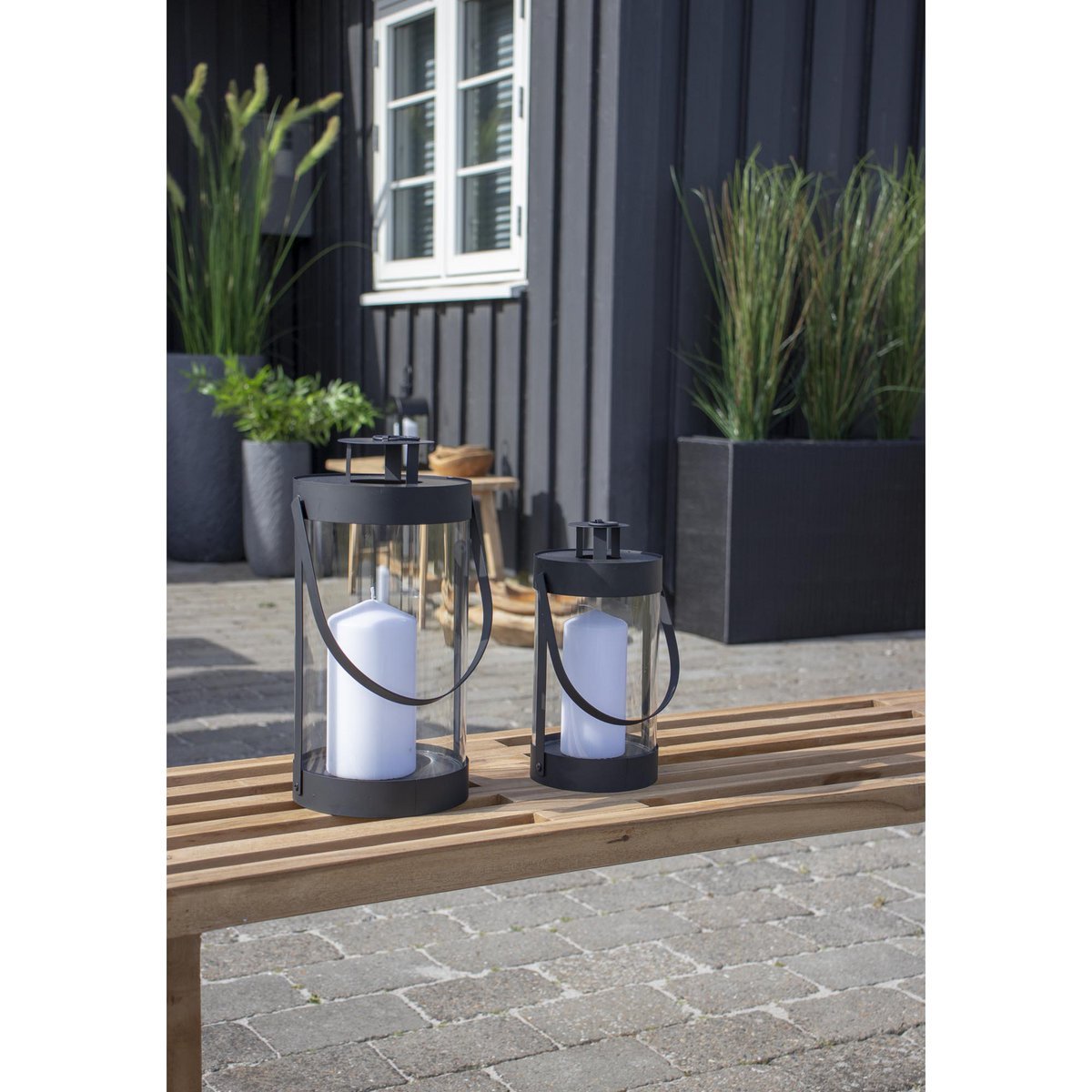 Bondi lantaarn - Zwart - Set van 2 5 Bondi lantaarn - Zwart - Set van 2