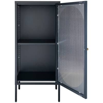 Adelaide Vitrinekast - Zwart - 50x35x110 cm