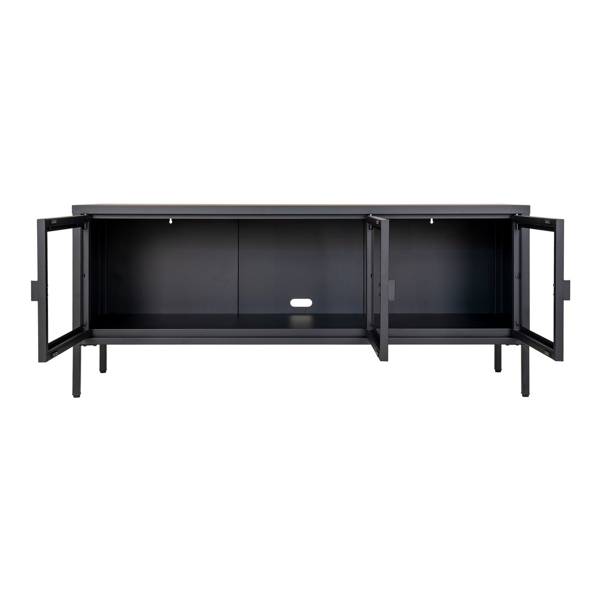 Brisbane TV-meubel - Zwart - 130x40x55 cm 3 Brisbane TV-meubel - Zwart - 130x40x55 cm