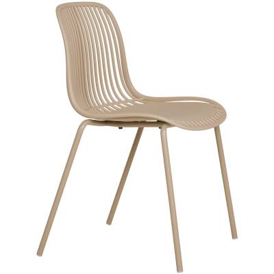 Branson tuinstoel - zand - set van 4