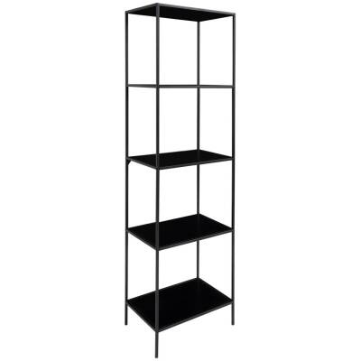 Vita boekenkast - zwart - 51x36x170cm