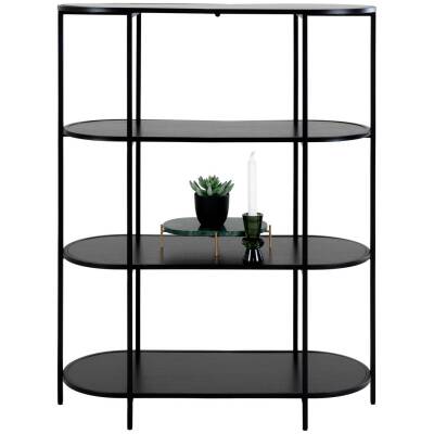 Vita boekenkast - Zwart - 85x36x111 cm