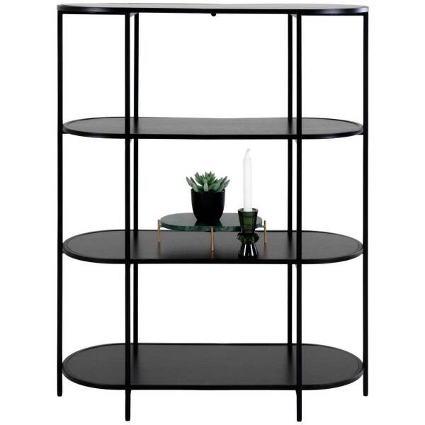 Meubels 26 Vita boekenkast - Zwart - 85x36x111 cm