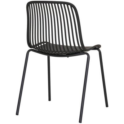 Branson tuinstoel - Zwart - set van 4
