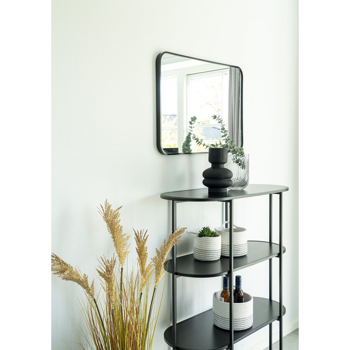 Vita boekenkast - Zwart - 85x36x111 cm 2 Vita boekenkast - Zwart - 85x36x111 cm