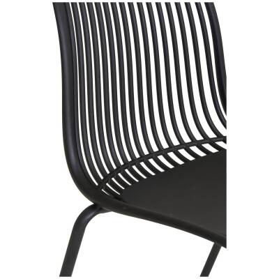 Branson tuinstoel - Zwart - set van 4