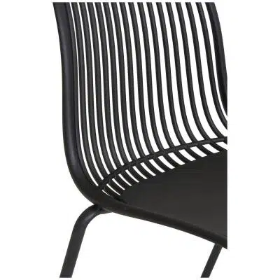 Branson tuinstoel - Zwart - set van 4