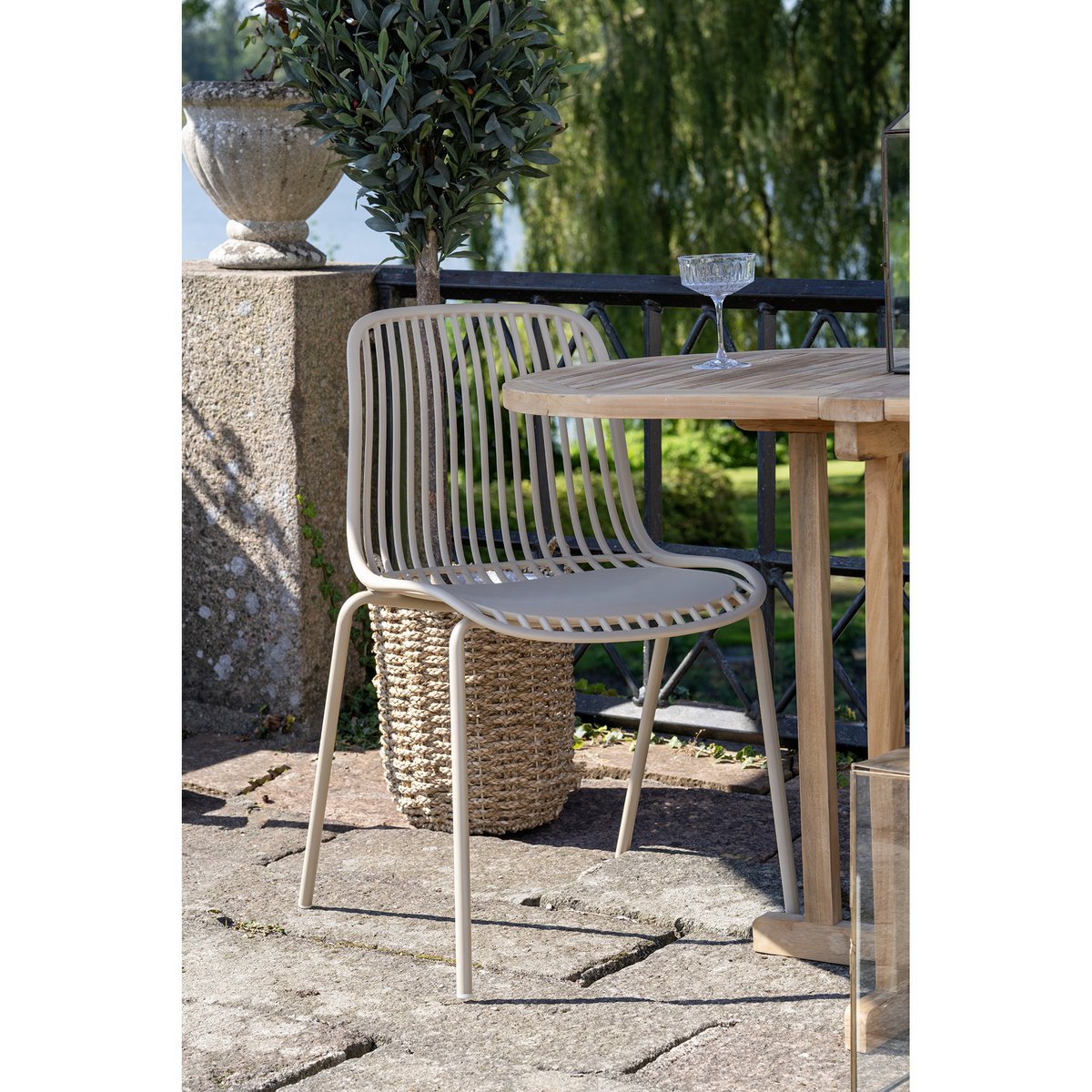 Branson tuinstoel - zand - set van 4 8 Branson tuinstoel - zand - set van 4