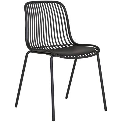 Branson tuinstoel - Zwart - set van 4