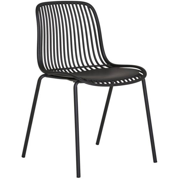 Branson tuinstoel - Zwart - set van 4
