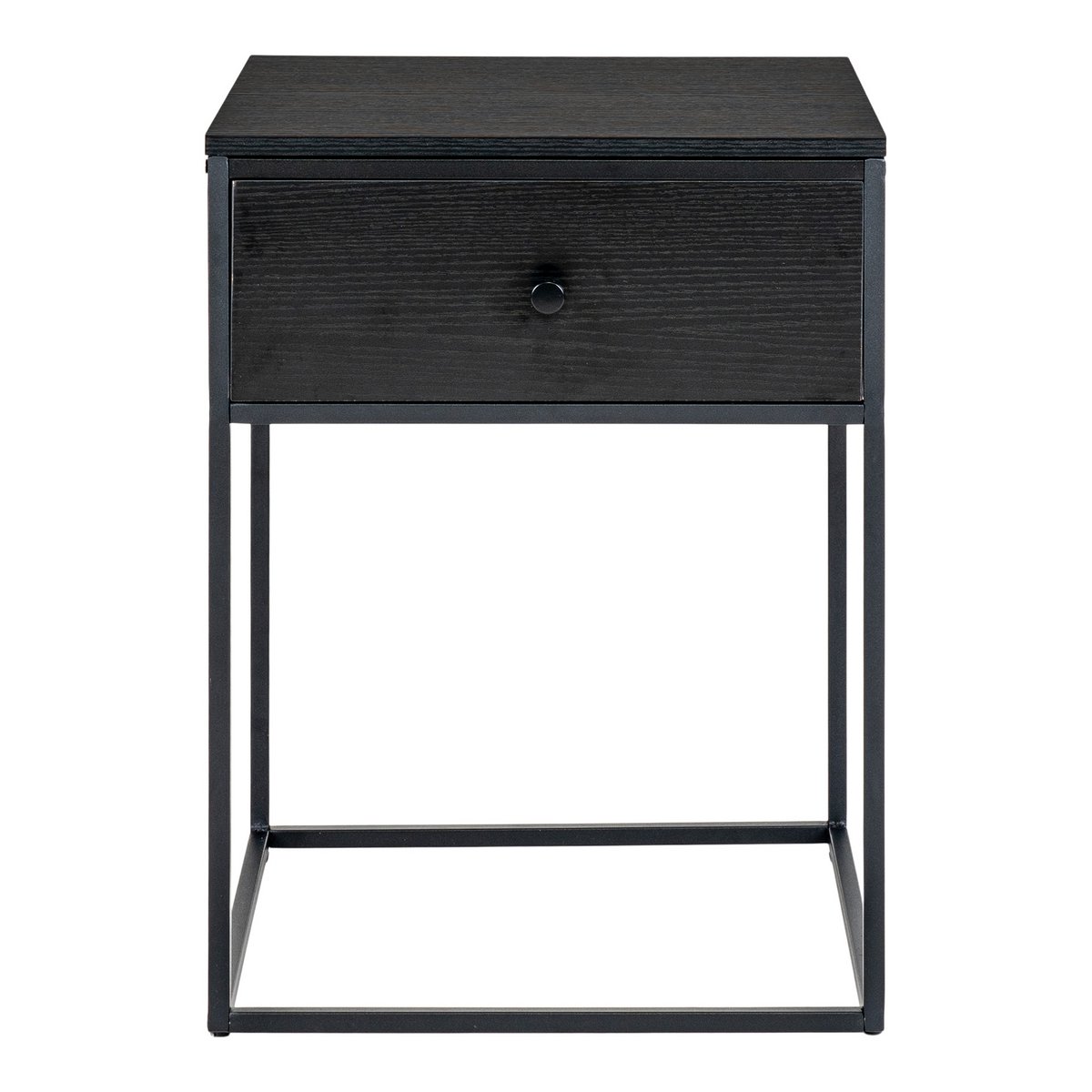 Vita Bijzettafel/kastje - zwart - 40x40x55cm 1 Vita Bijzettafel/kastje - zwart - 40x40x55cm