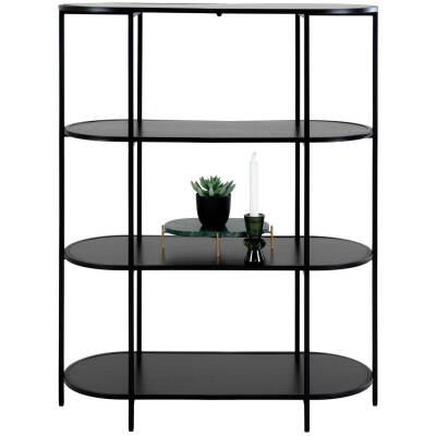 Vita boekenkast - Zwart - 85x36x111 cm
