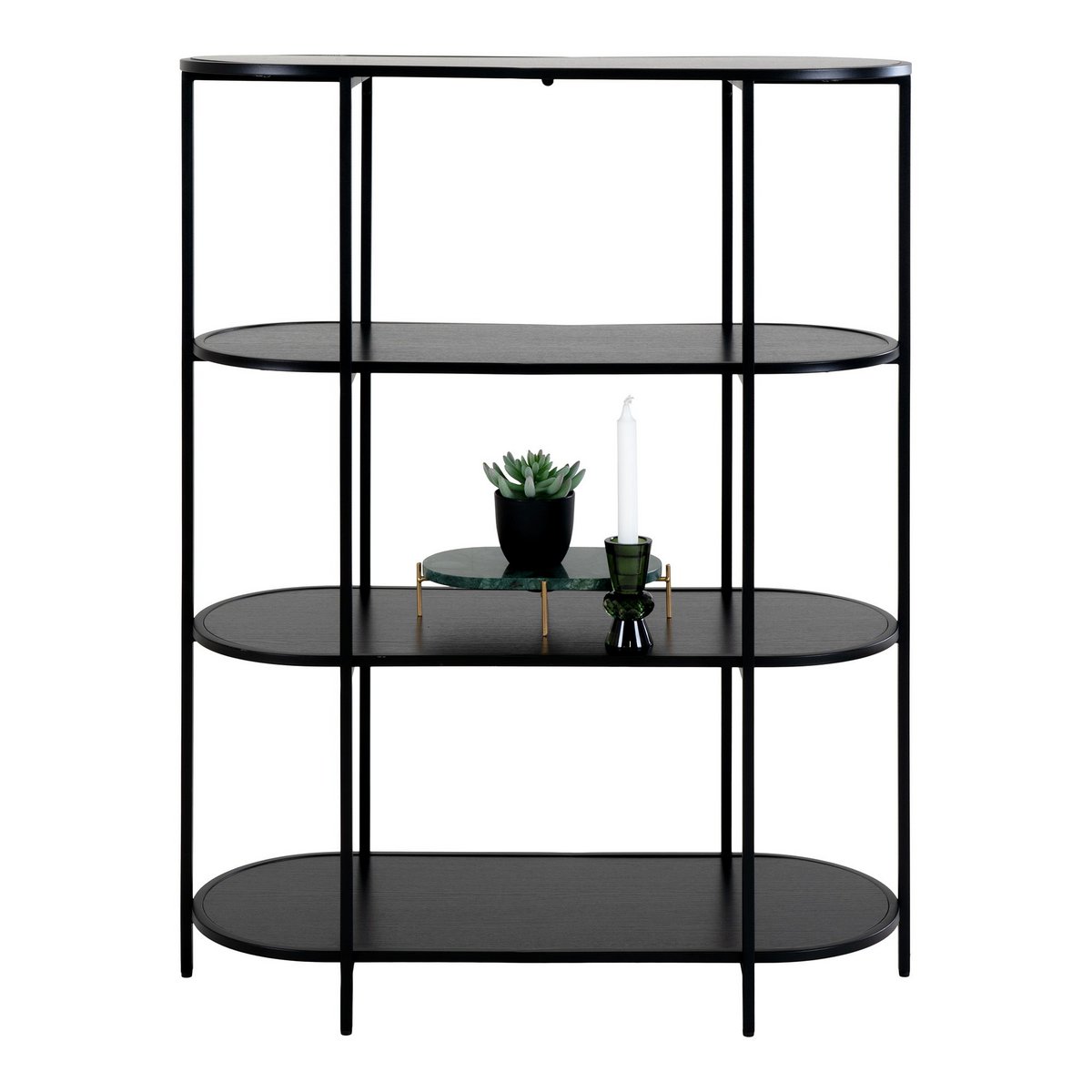 Vita boekenkast - Zwart - 85x36x111 cm 5 Vita boekenkast - Zwart - 85x36x111 cm