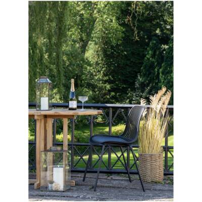 Branson tuinstoel - Zwart - set van 4