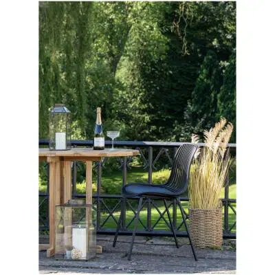Branson tuinstoel - Zwart - set van 4