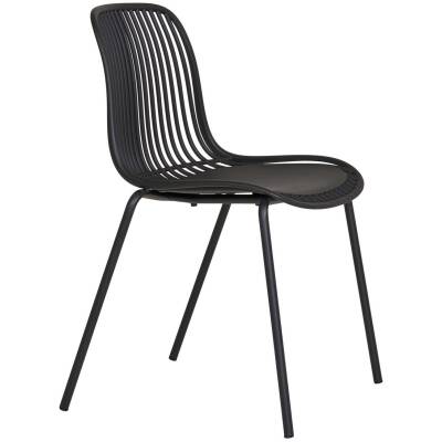 Branson tuinstoel - Zwart - set van 4