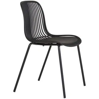 Branson tuinstoel - Zwart - set van 4