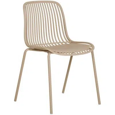 Branson tuinstoel - zand - set van 4