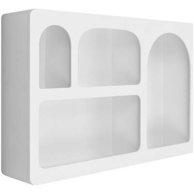 Bryne Wandplank - Wit - 40x13x60cm