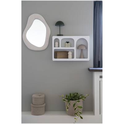 Bryne Wandplank - Wit - 40x13x60cm