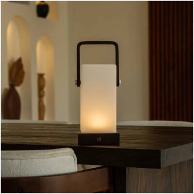 Harper Donkerbruine Houten Lamp – tot 80 uur - Tavellio