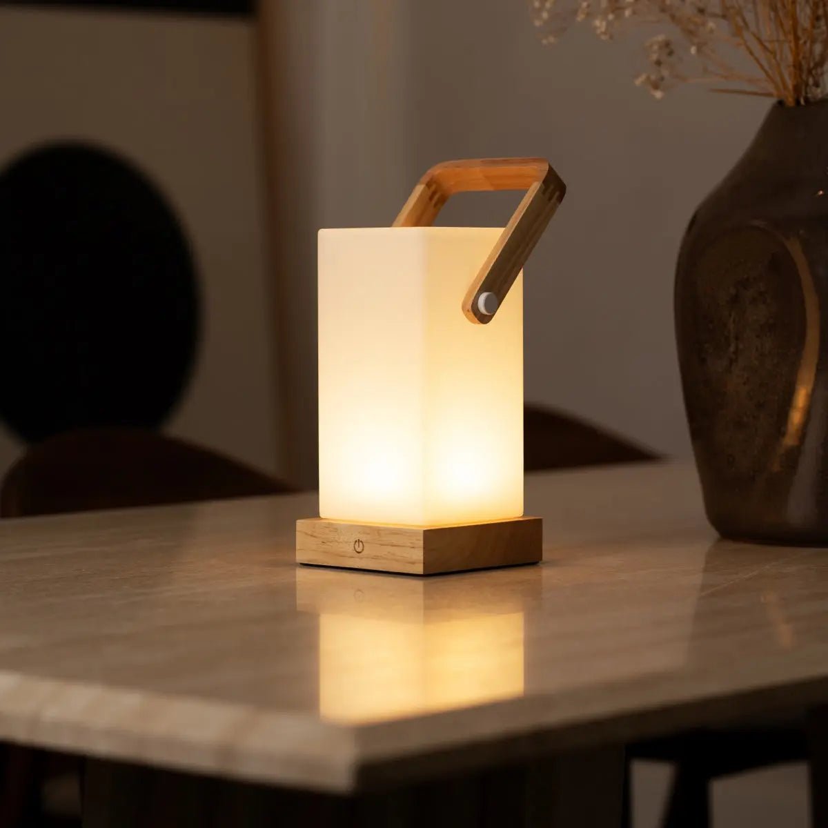 Tavellio - Harper lichtbruine houten lamp 6 Tavellio - Harper - Lichtbruine houten lamp