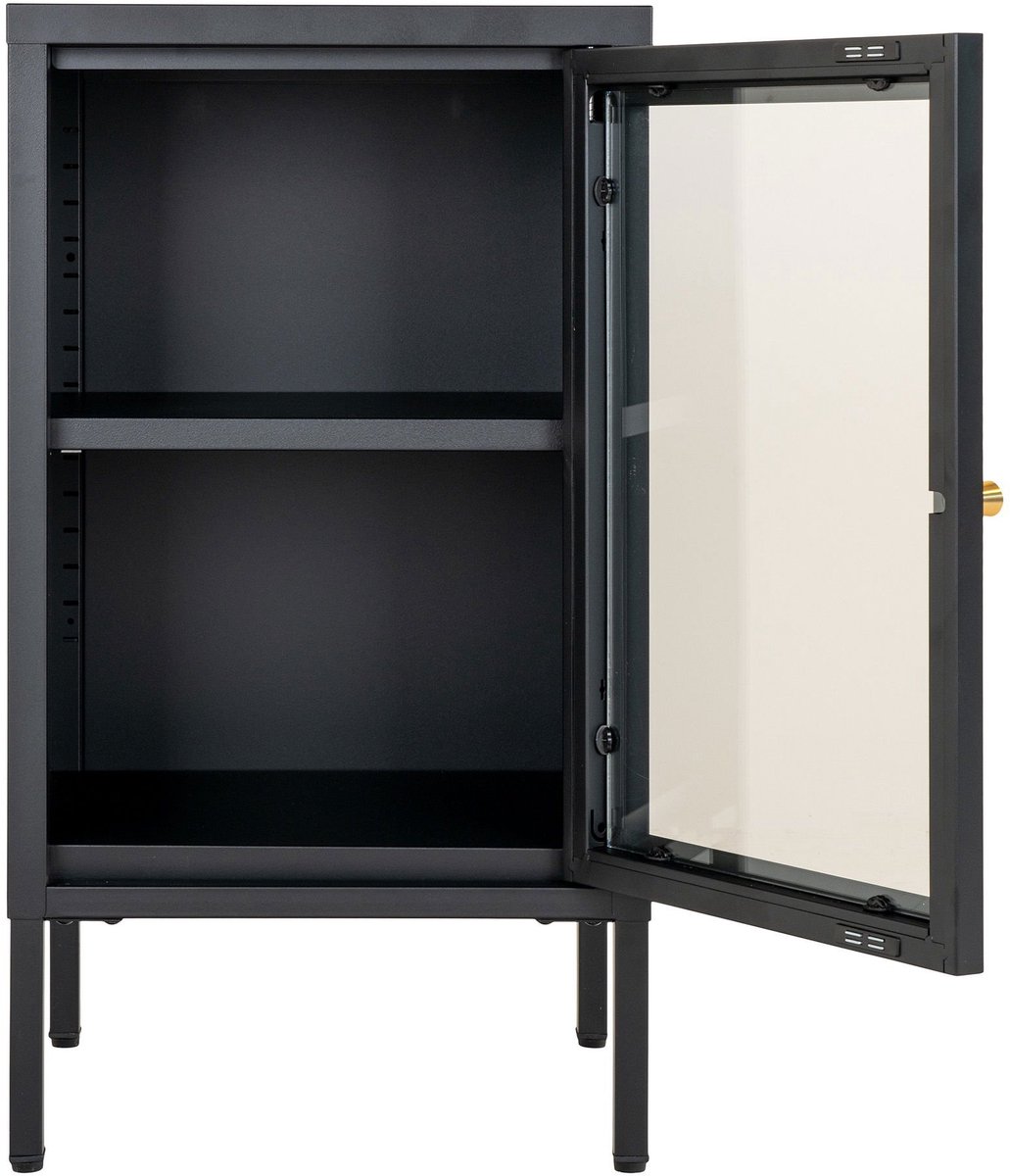 Dalby vitrinekast - Zwart - 38x35x70 cm 5 Dalby vitrinekast - Zwart - 38x35x70 cm