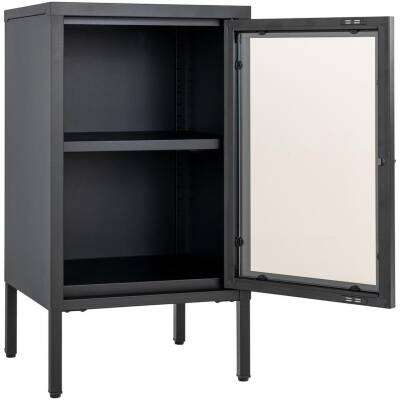 Dalby vitrinekast - Zwart - 38x35x70 cm
