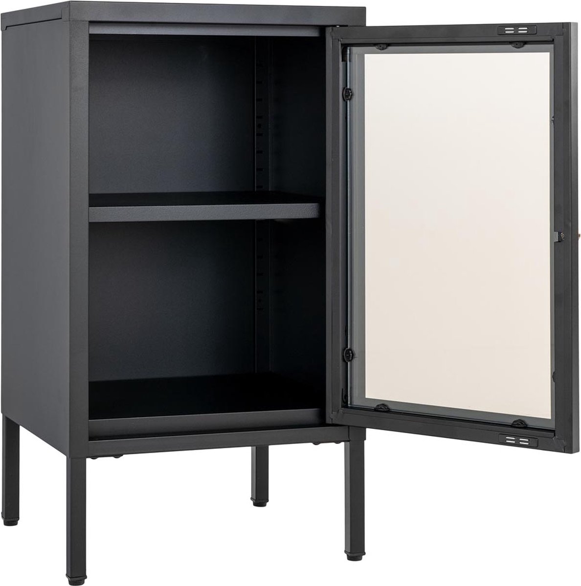 Dalby vitrinekast - Zwart - 38x35x70 cm 3 Dalby vitrinekast - Zwart - 38x35x70 cm