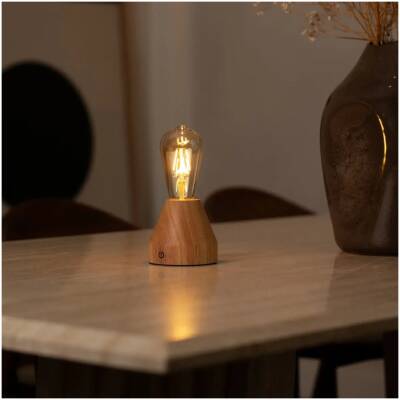 Zavi Lichtbruine Tafellamp - oplaadbaar tot 80 uur