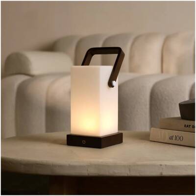 Harper Donkerbruine Houten Lamp – tot 80 uur - Tavellio