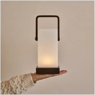 Harper Donkerbruine Houten Lamp – tot 80 uur - Tavellio
