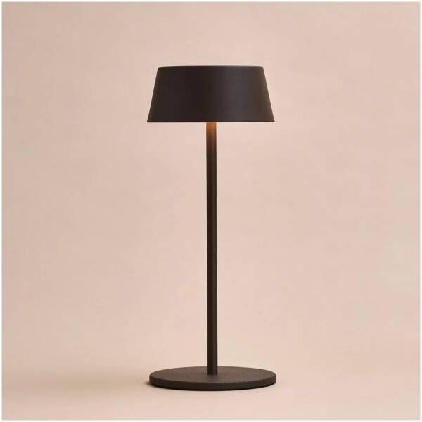 Verlichting 2 Hugo bruine oplaadbare tafellamp - dimbaar - tot 120 uur