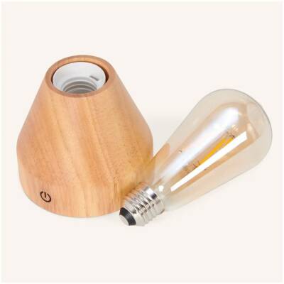 Zavi Lichtbruine Tafellamp - oplaadbaar tot 80 uur