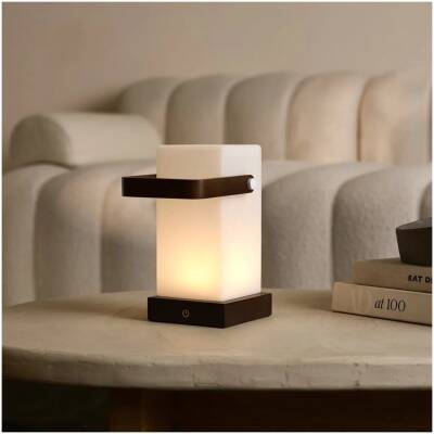Harper Donkerbruine Houten Lamp – tot 80 uur - Tavellio