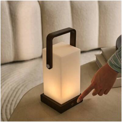 Harper Donkerbruine Houten Lamp – tot 80 uur - Tavellio