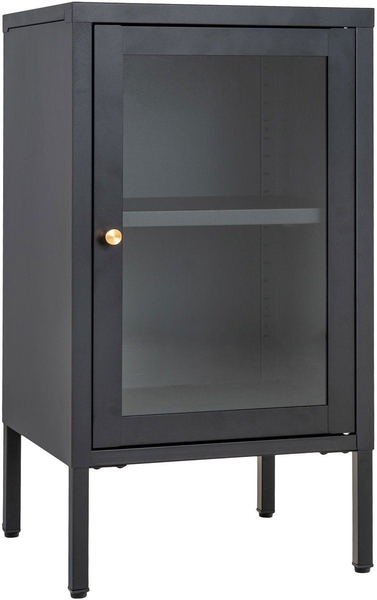 Dalby vitrinekast - Zwart - 38x35x70 cm 2 Dalby vitrinekast - Zwart - 38x35x70 cm