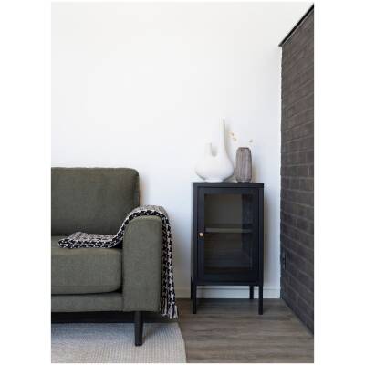 Dalby vitrinekast - Zwart - 38x35x70 cm