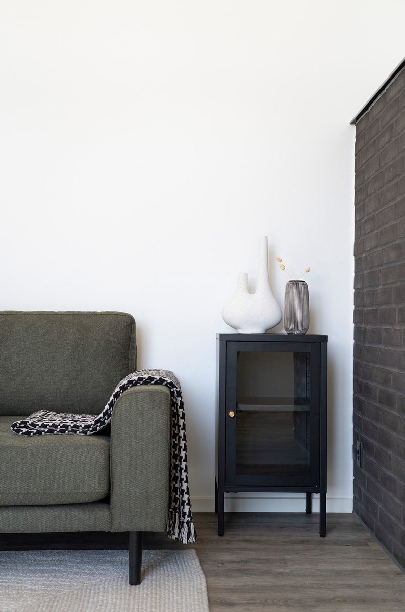 Dalby vitrinekast - Zwart - 38x35x70 cm 4 Dalby vitrinekast - Zwart - 38x35x70 cm