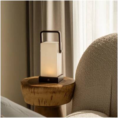 Harper Donkerbruine Houten Lamp – tot 80 uur - Tavellio