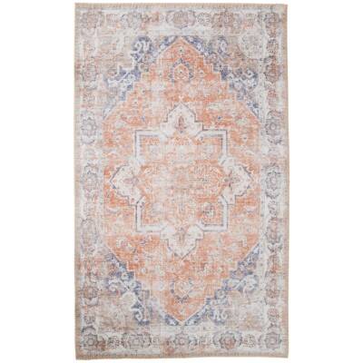 Havana Vloerkleed - Blauw/Oranje - 160x230 cm