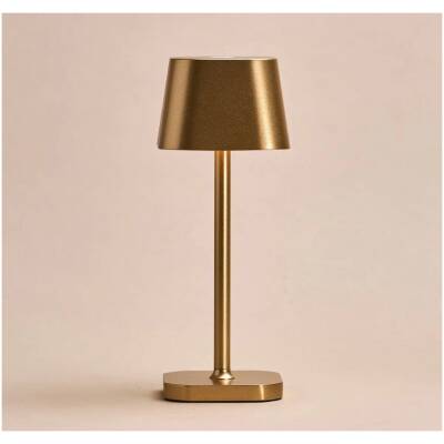 Ava goud - oplaadbare tafellamp - dimbaar - tot 120 uur