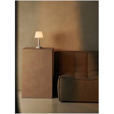 Zoe Witte Houten Oplaadbare Tafellamp - tot 80 uur