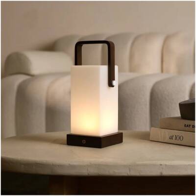 Harper Donkerbruine Houten Lamp – tot 80 uur - Tavellio