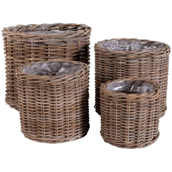 Bogor Manden - Rotan/Plastic - Set van 4